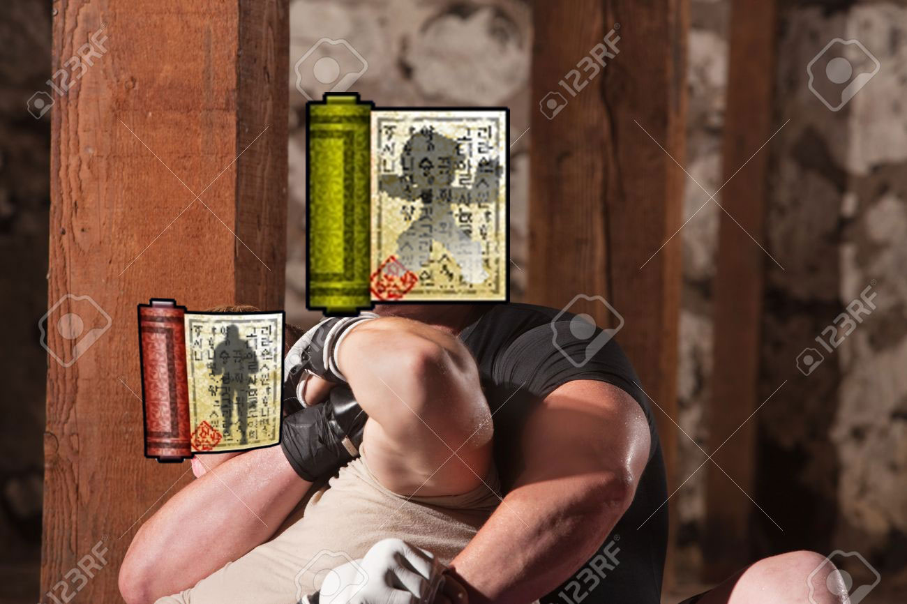 16827340-Blond-mixed-martial-arts-fighter-being-choked-from-behind-Stock-Photo.jpg